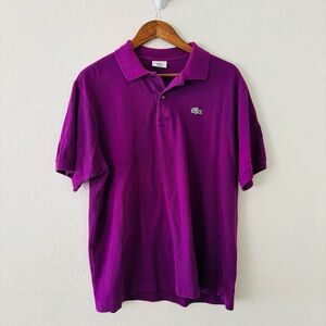Lacoste Men's Polo Shirt in Rich Purple Size 6 or US XL Short Sleeve